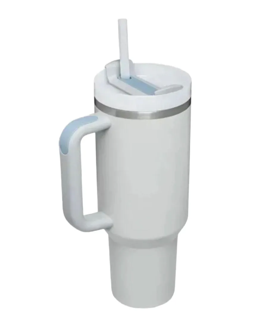 Adventure Quencher Vacuum Travel Tumbler Mug - Dove Grey