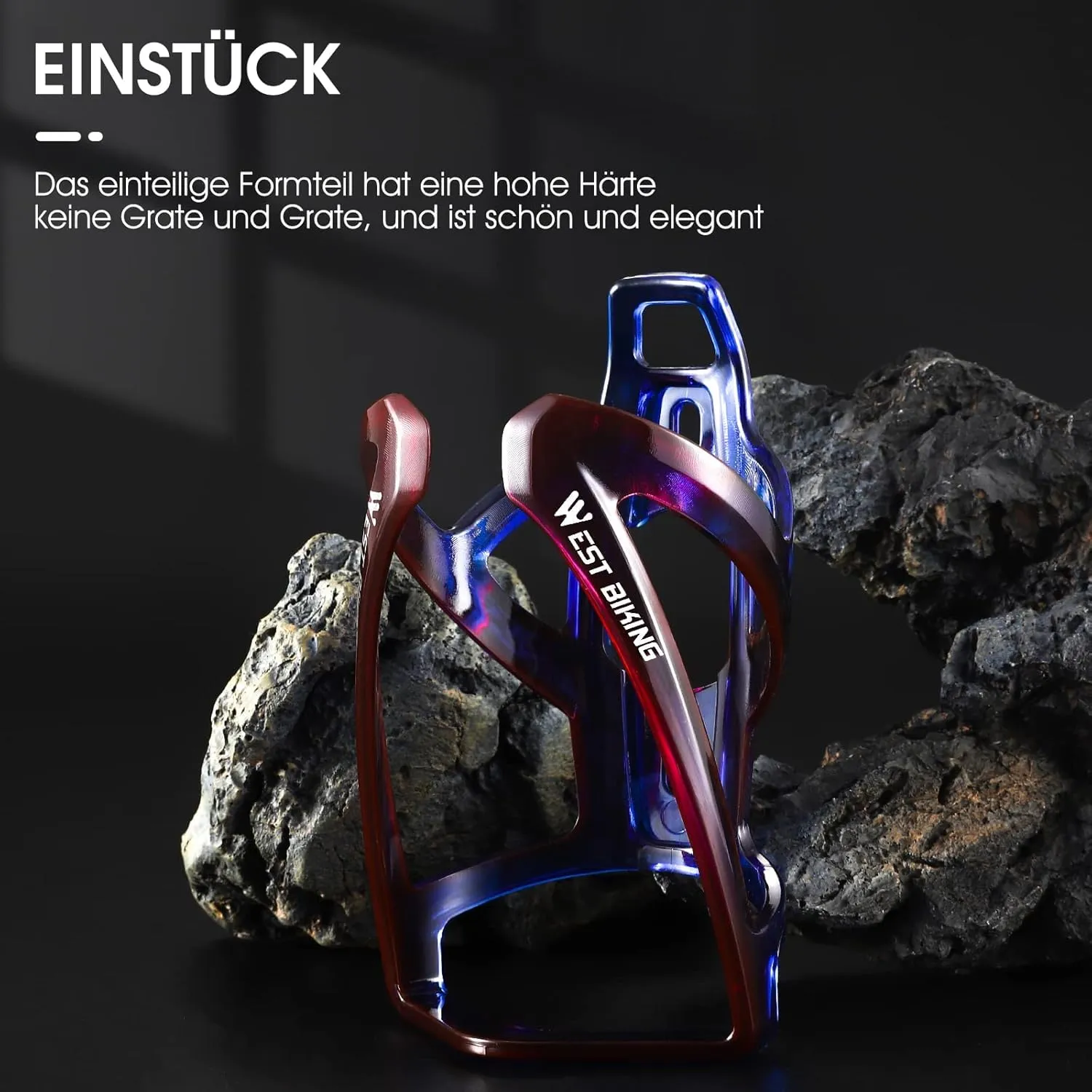 Bike Water Bottle Cage, Durable Ultralight Plastic Water Drink Holder Rack, Lightweight PC Water Bottle Holder for Bicycle, Cycling Bottle Holder Cages for MTB, Road Bike, Mountain Bikes