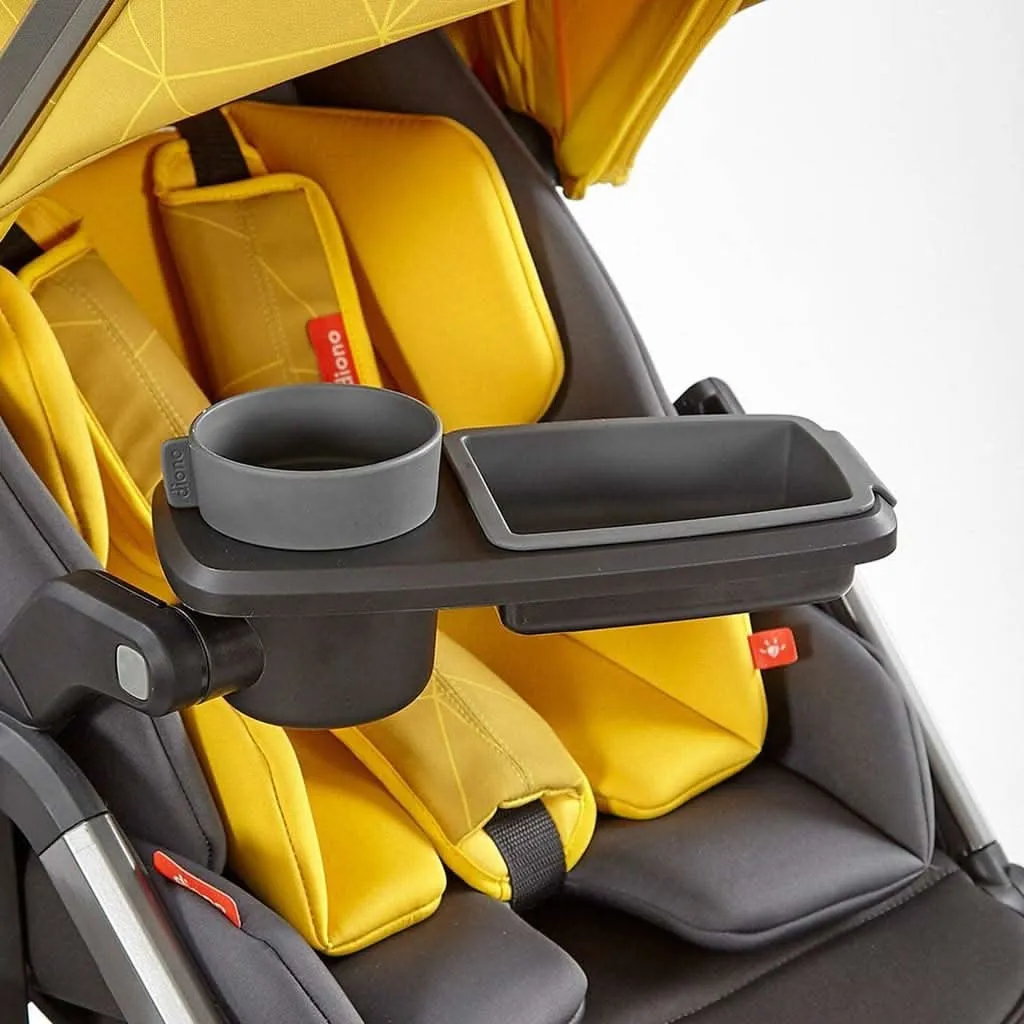 Diono Quantum Snack and Ride Tray Cup /Snack in Grey