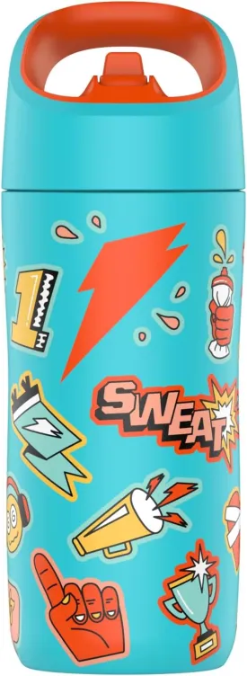 Gatorade Kids' Rookie Metal Water Bottle, 12oz, Stainless Steel Bottle, Double-Wall Insulation, Vacuum Insulated, Thermo Mug