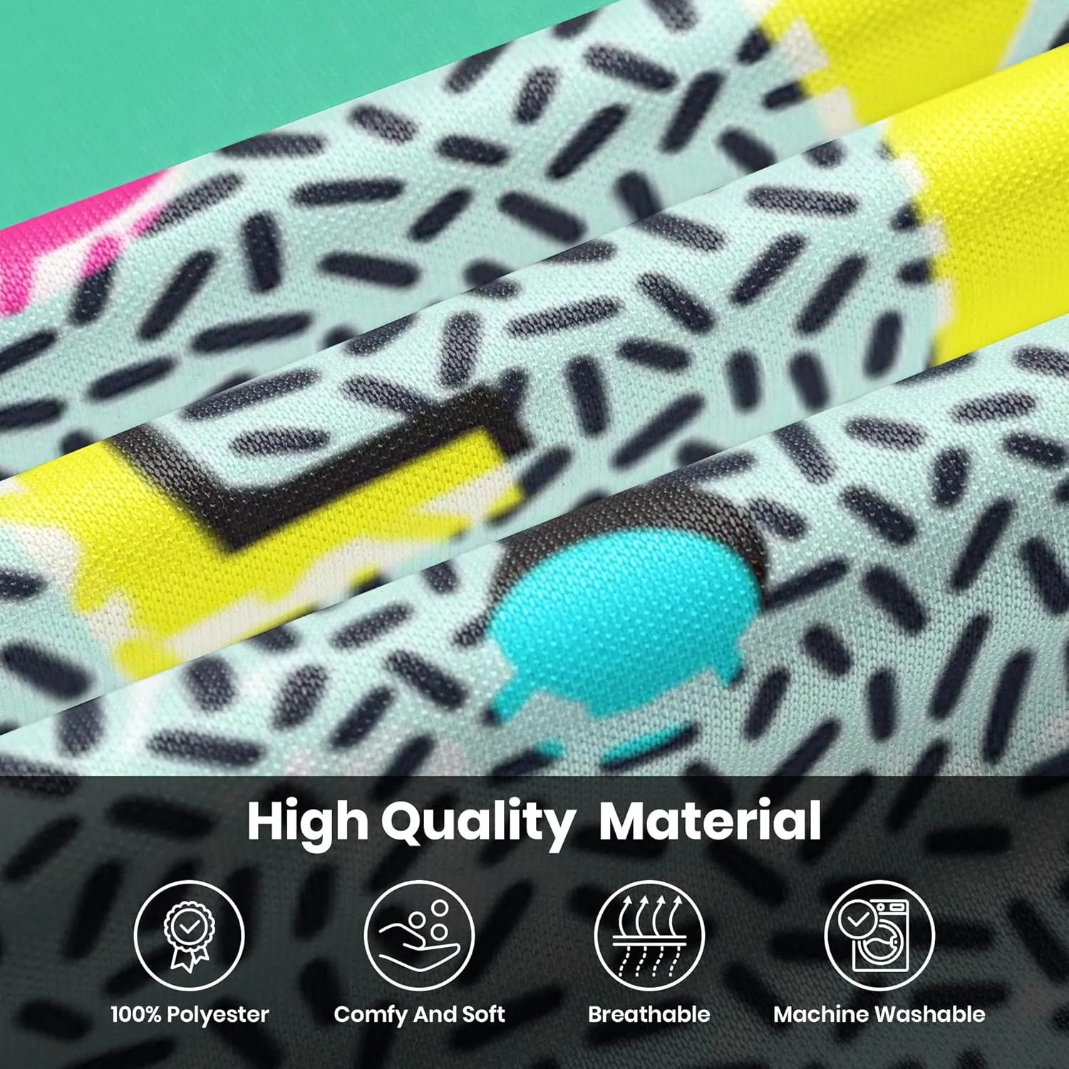 Golf Shirts for Men Printed Quick Dry Short Sleeve Performance Polo Shirts Moisture Wicking Collared Tennis T-Shirt