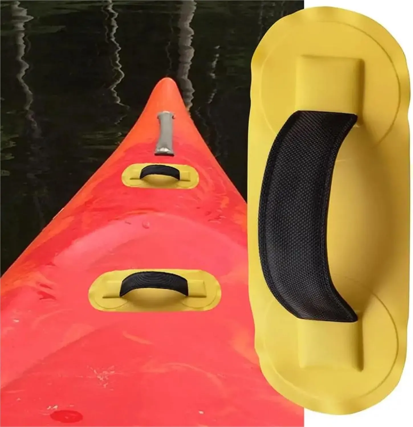 Kayak Handle 10Pcs PVC Kayak Seat with Armrests Handle to Carry Inflatable Boat Surfboard Canoe Rafting Raft for Kayak Canoe Boat