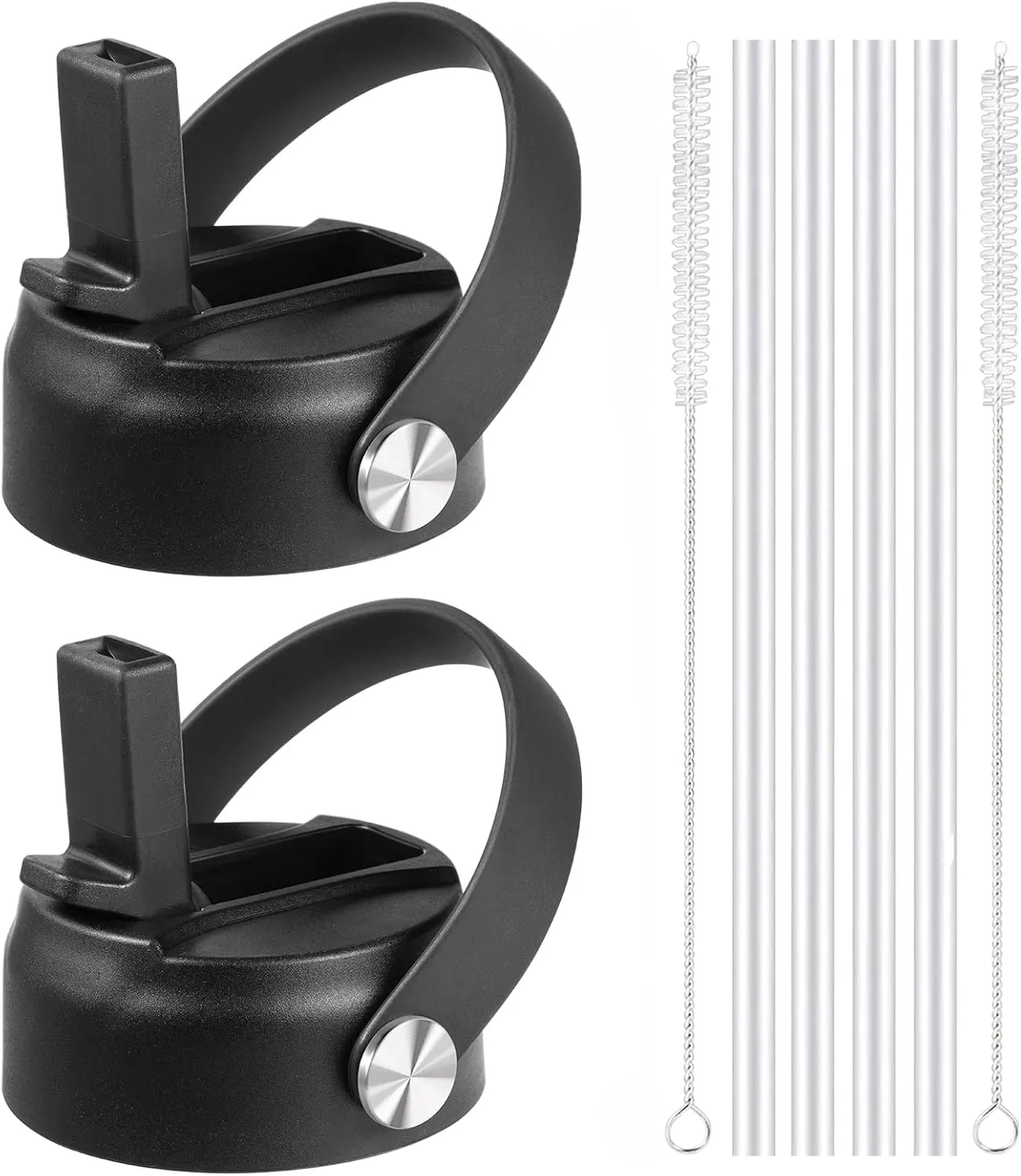 KMN Straw Lid for Hydro Flask Wide Mouth, Lids with Straw for Hydroflask 12 16 18 20 32 40 oz Wide Mouth, Replacement Straw Cap for Hydroflask, Top Sport Bottle Lids Accessories