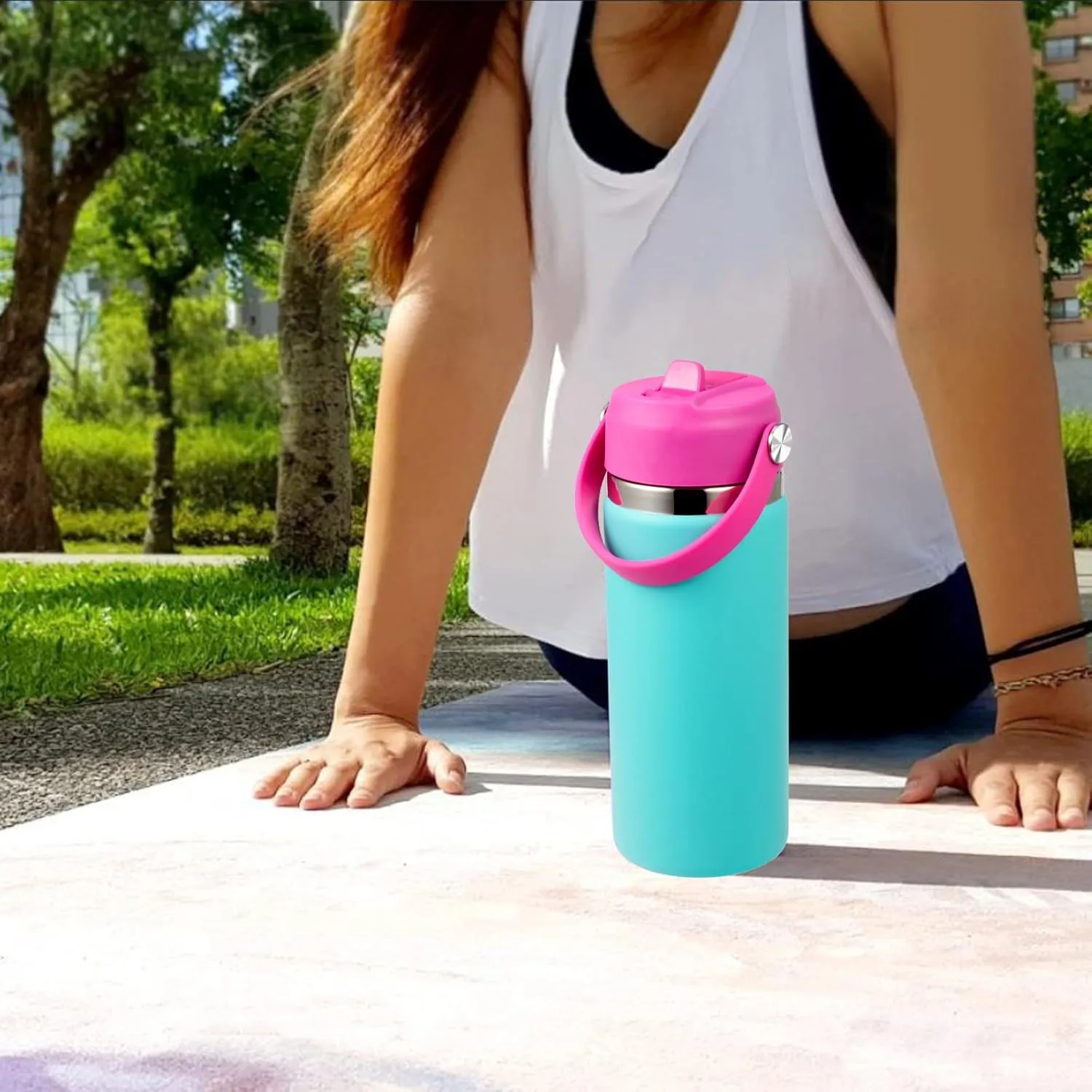 KMN Straw Lid for Hydro Flask Wide Mouth, Lids with Straw for Hydroflask 12 16 18 20 32 40 oz Wide Mouth, Replacement Straw Cap for Hydroflask, Top Sport Bottle Lids Accessories