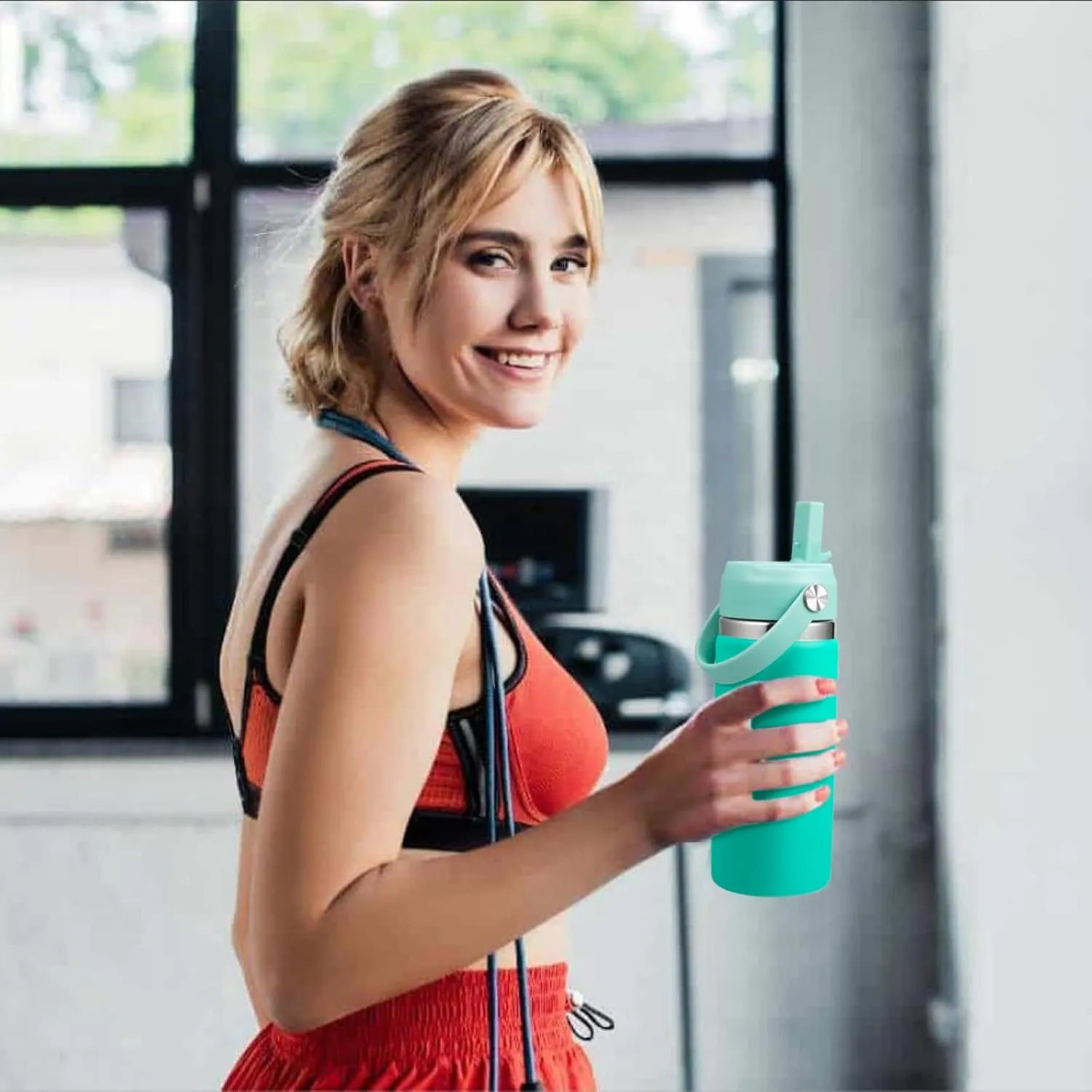 KMN Straw Lid for Hydro Flask Wide Mouth, Lids with Straw for Hydroflask 12 16 18 20 32 40 oz Wide Mouth, Replacement Straw Cap for Hydroflask, Top Sport Bottle Lids Accessories