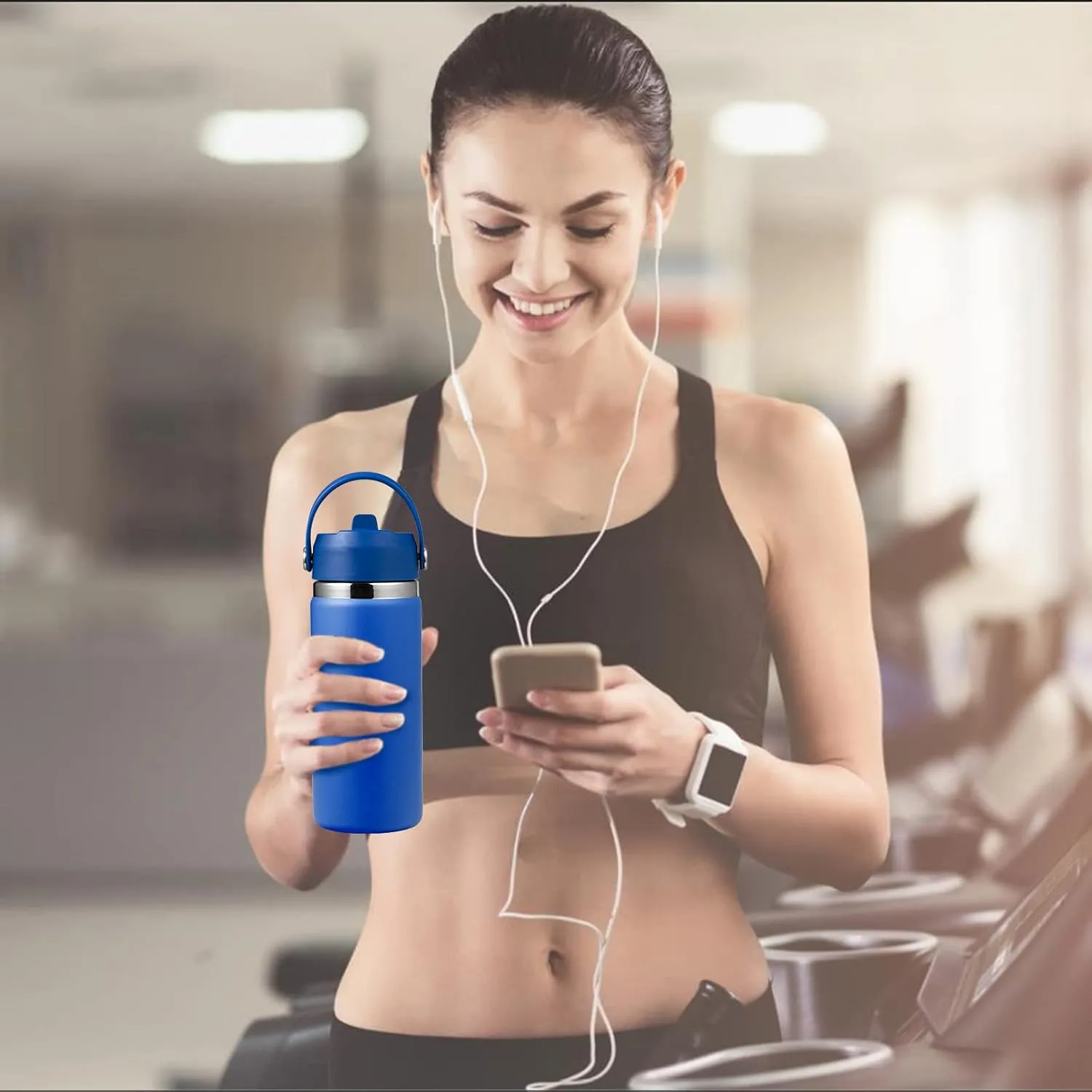 KMN Straw Lid for Hydro Flask Wide Mouth, Lids with Straw for Hydroflask 12 16 18 20 32 40 oz Wide Mouth, Replacement Straw Cap for Hydroflask, Top Sport Bottle Lids Accessories