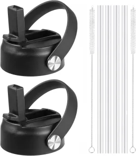 KMN Straw Lid for Hydro Flask Wide Mouth, Lids with Straw for Hydroflask 12 16 18 20 32 40 oz Wide Mouth, Replacement Straw Cap for Hydroflask, Top Sport Bottle Lids Accessories