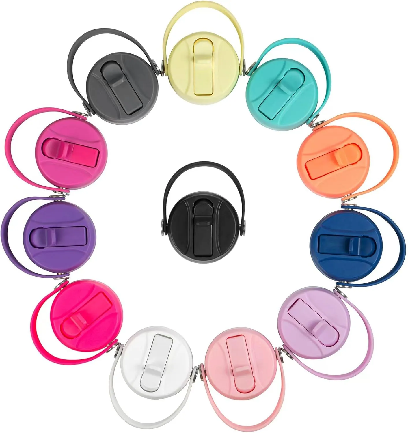 KMN Straw Lid for Hydro Flask Wide Mouth, Lids with Straw for Hydroflask 12 16 18 20 32 40 oz Wide Mouth, Replacement Straw Cap for Hydroflask, Top Sport Bottle Lids Accessories