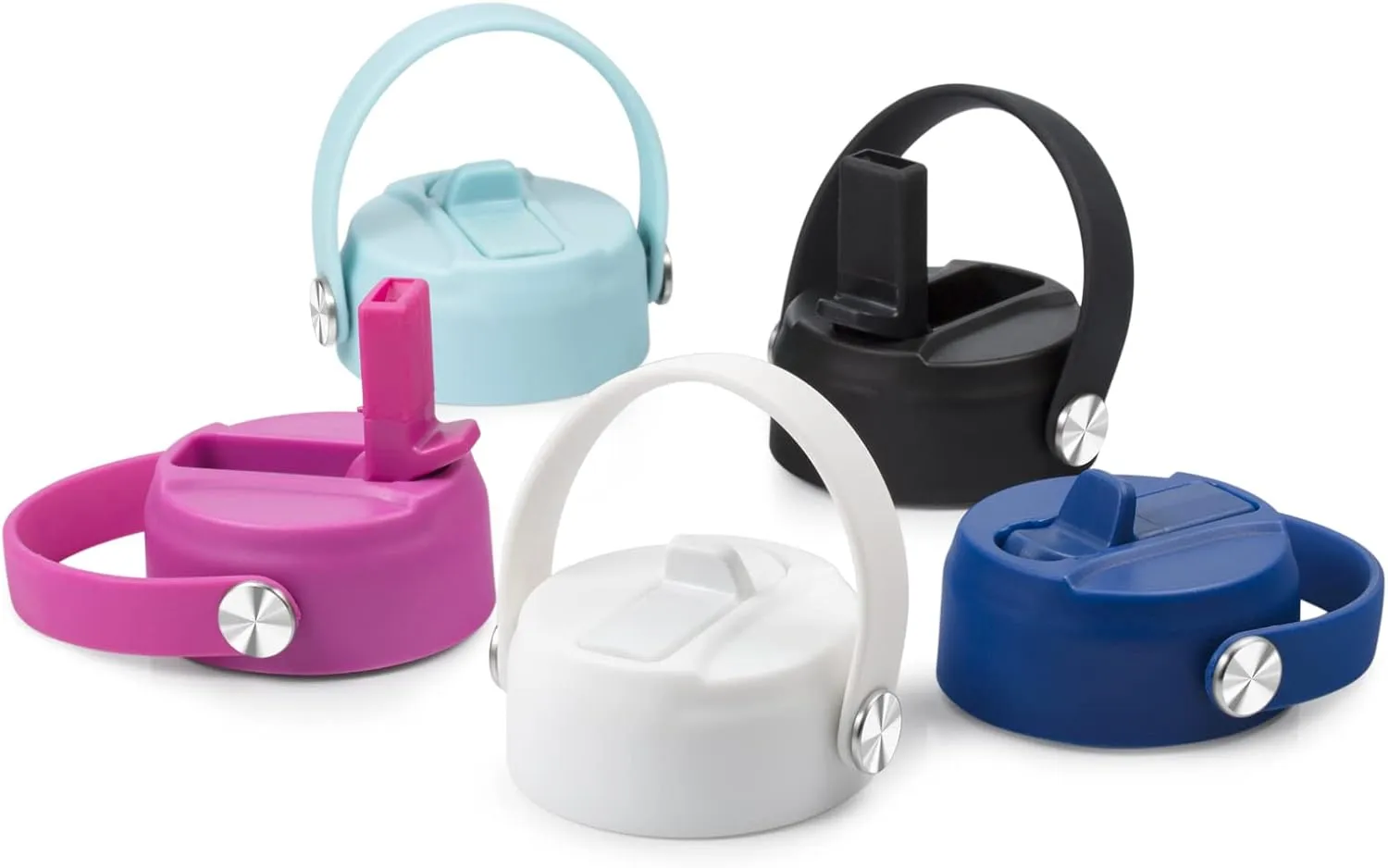 KMN Straw Lid for Hydro Flask Wide Mouth, Lids with Straw for Hydroflask 12 16 18 20 32 40 oz Wide Mouth, Replacement Straw Cap for Hydroflask, Top Sport Bottle Lids Accessories