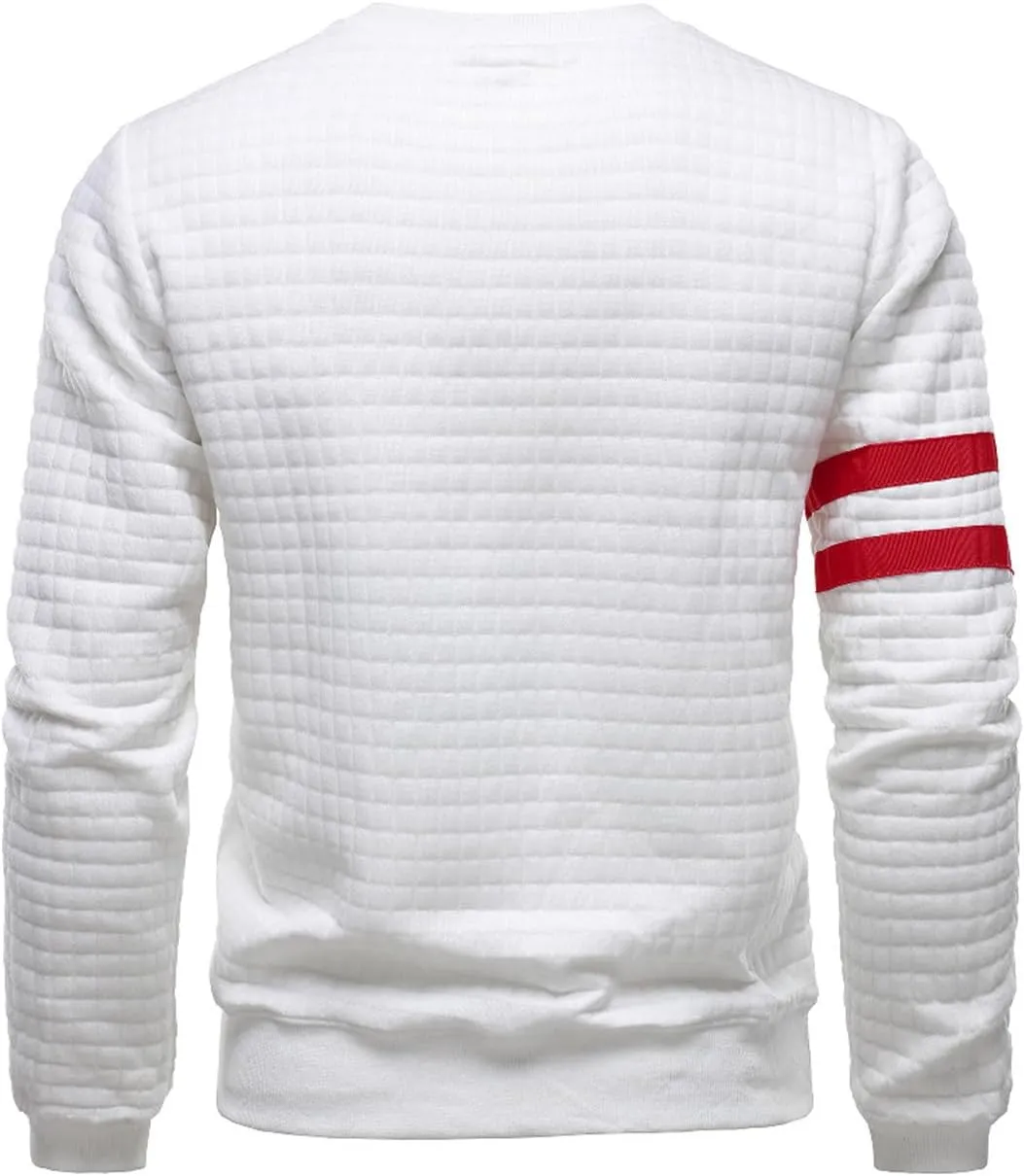 Mens Corduroy Shirt Lapel Pullover Sweatshirts Solid Button Patchwork Pullover Sweatshirts Men's Henley Shirts
