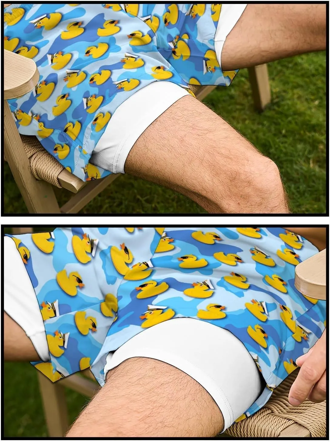 Mens Swim Trunks Swimming Trunks with Compression Liner Board Shorts 7 inch Swim Shorts Swimsuit
