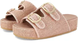 MICIFA Platform Sandals for Women Espadrille Wedges Summer Beach Sandals Comfortable Cute Woven Straw Crochet Sandals Shoes Casual Adjustable Double Buckle Strap Sandals