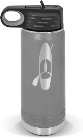 Paddle Board and Paddle Water Bottle 20 oz - Laser Engraved w/Flip Top Removable Straw - Polar Camel - Stainless - Vacuum Insulated - Drinkware - Paddle Boarding pabbleboard sup Stand up v1
