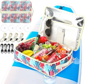 Paddle Board Cooler Bag Accessories Waterproof PVC Material Cooler Deck Bag, Stand up Paddle Board Mesh Top Pocket Insulated Camping Cooler Portable Fits 10 Can
