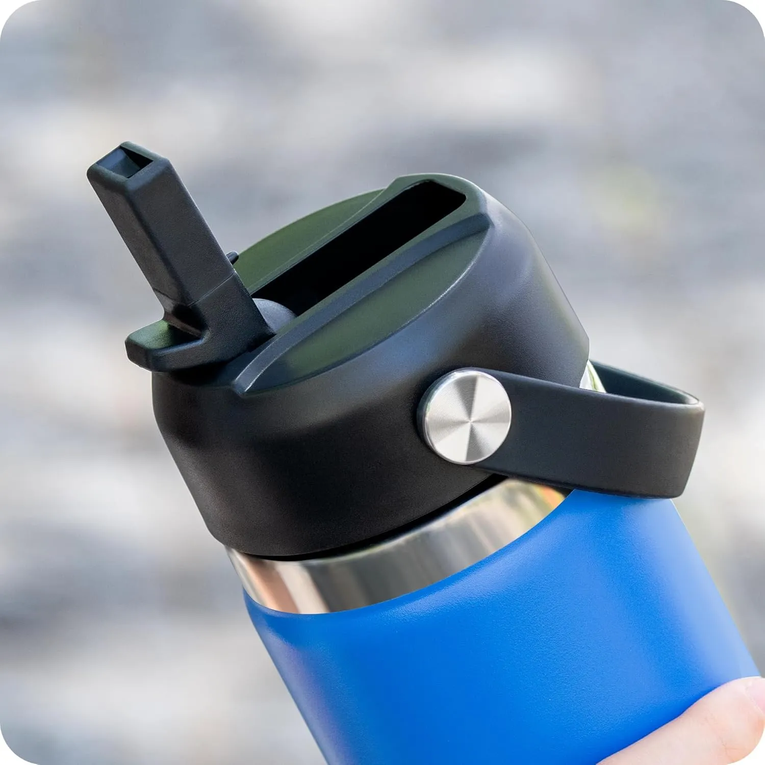 Straw Lid for Hydroflask, Lids with Straw for Hydro Flask 12 16 18 20 32 40 64oz Wide Mouth Water Bottles, Replacement Cap Lid for Hydroflask, BPA Free