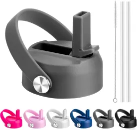 Straw Lid for Hydroflask, Lids with Straw for Hydro Flask 12 16 18 20 32 40 64oz Wide Mouth Water Bottles, Replacement Cap Lid for Hydroflask, BPA Free