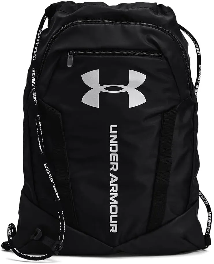 Under Armour Unisex-Adult Undeniable Sackpack , Black (001)/Metallic Silver , One Size Fits Most