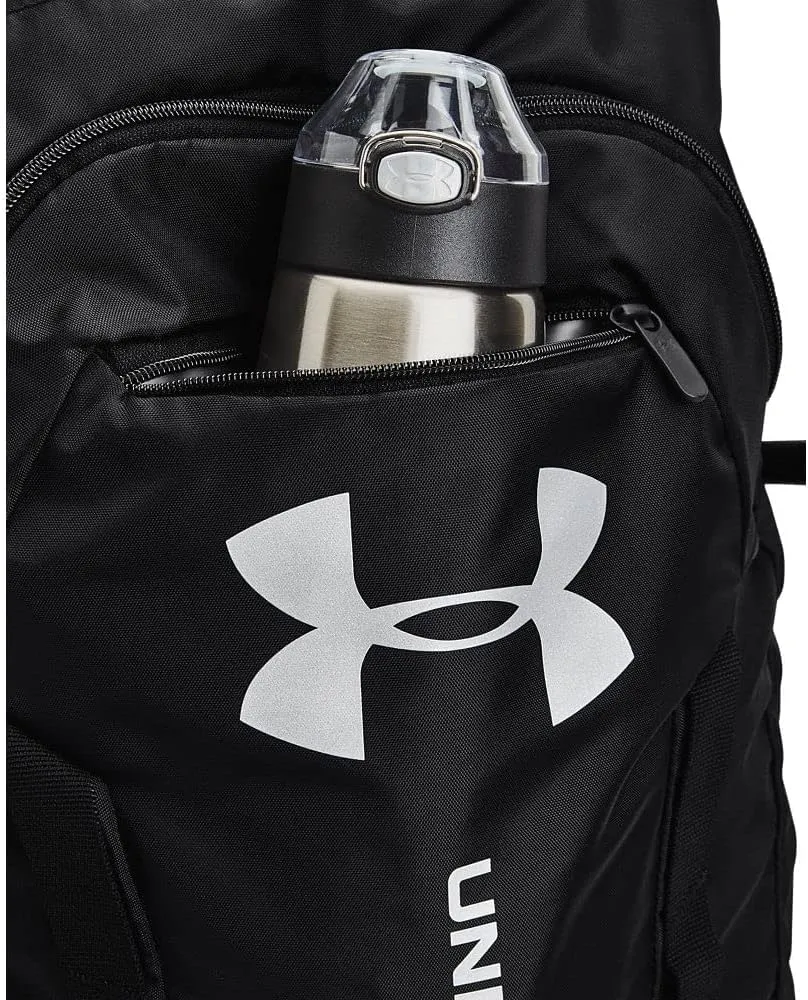 Under Armour Unisex-Adult Undeniable Sackpack , Black (001)/Metallic Silver , One Size Fits Most