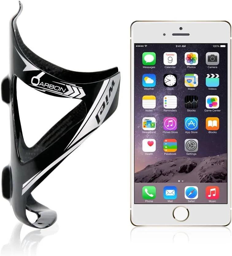 Wiel Full Carbon Fiber Bicycle Bike Light Drink Water Bottle Cage Holder